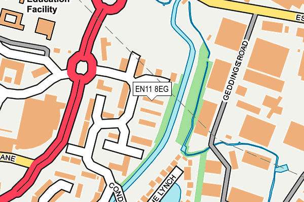 EN11 8EG map - OS OpenMap – Local (Ordnance Survey)