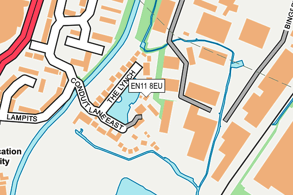 EN11 8EU map - OS OpenMap – Local (Ordnance Survey)