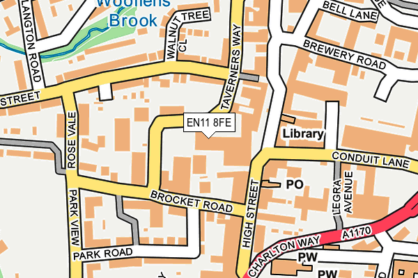 EN11 8FE map - OS OpenMap – Local (Ordnance Survey)