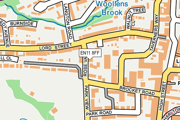 EN11 8FF map - OS OpenMap – Local (Ordnance Survey)