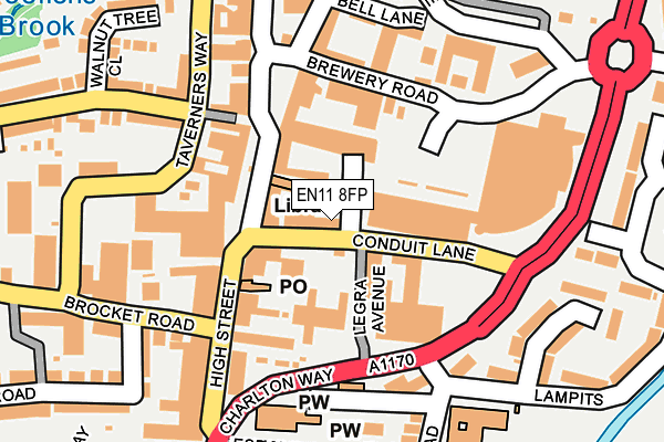 EN11 8FP map - OS OpenMap – Local (Ordnance Survey)