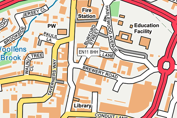 EN11 8HH map - OS OpenMap – Local (Ordnance Survey)