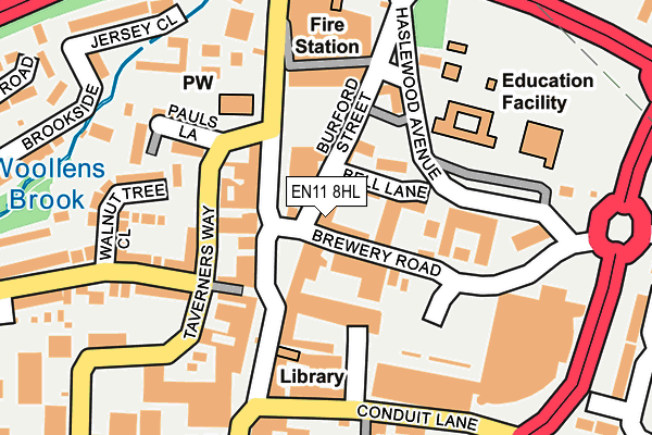 EN11 8HL map - OS OpenMap – Local (Ordnance Survey)