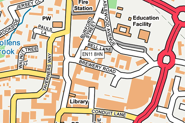 EN11 8HN map - OS OpenMap – Local (Ordnance Survey)