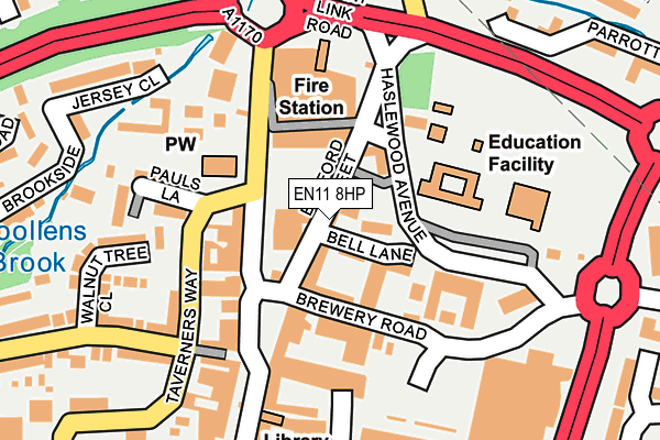 EN11 8HP map - OS OpenMap – Local (Ordnance Survey)