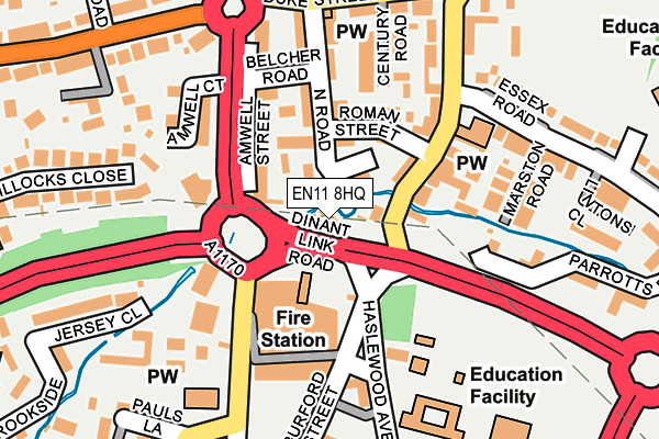 EN11 8HQ map - OS OpenMap – Local (Ordnance Survey)