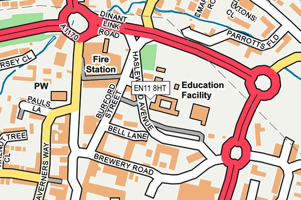 EN11 8HT map - OS OpenMap – Local (Ordnance Survey)