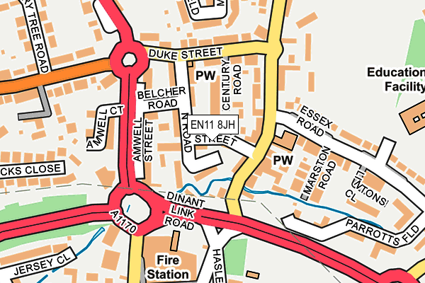 Map of JRL CONSULTANCY AND MANAGEMENT LTD at local scale