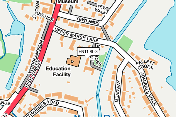 EN11 8LG map - OS OpenMap – Local (Ordnance Survey)