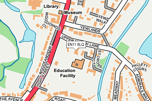 EN11 8LQ map - OS OpenMap – Local (Ordnance Survey)