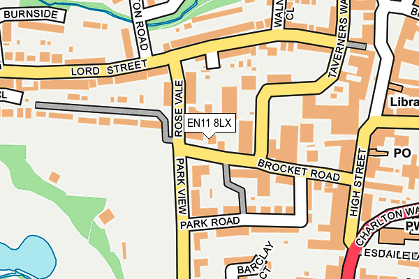 EN11 8LX map - OS OpenMap – Local (Ordnance Survey)