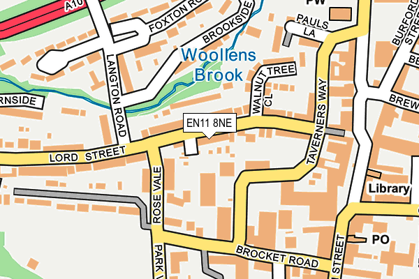 EN11 8NE map - OS OpenMap – Local (Ordnance Survey)