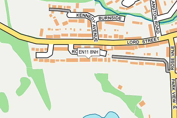 EN11 8NH map - OS OpenMap – Local (Ordnance Survey)
