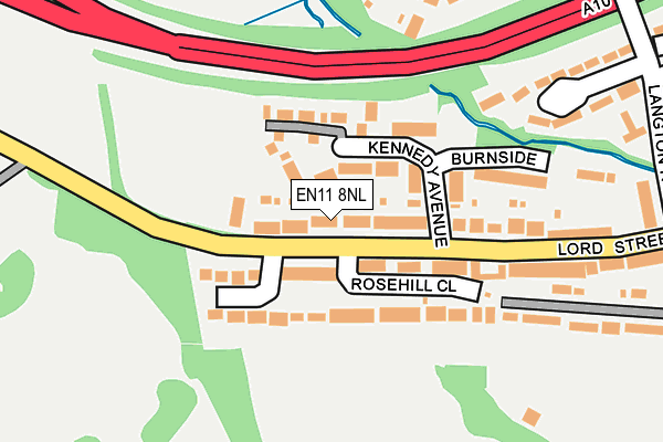 EN11 8NL map - OS OpenMap – Local (Ordnance Survey)