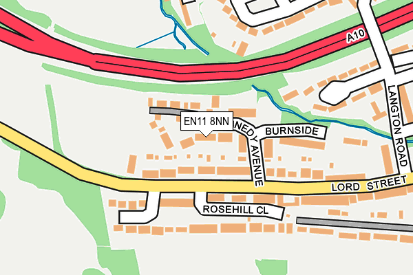 EN11 8NN map - OS OpenMap – Local (Ordnance Survey)