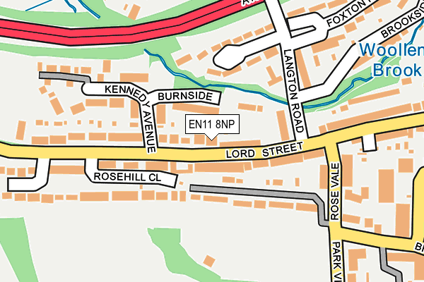 EN11 8NP map - OS OpenMap – Local (Ordnance Survey)