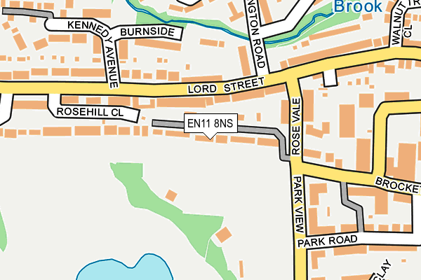 EN11 8NS map - OS OpenMap – Local (Ordnance Survey)