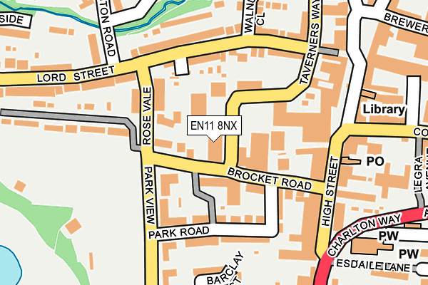 EN11 8NX map - OS OpenMap – Local (Ordnance Survey)