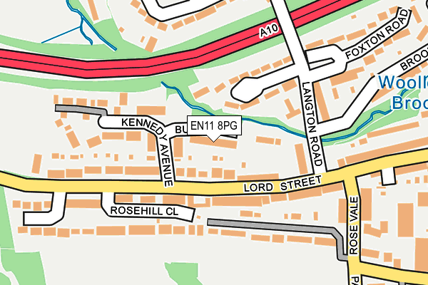 EN11 8PG map - OS OpenMap – Local (Ordnance Survey)