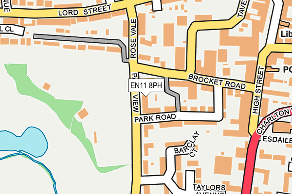 EN11 8PH map - OS OpenMap – Local (Ordnance Survey)