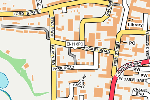 EN11 8PQ map - OS OpenMap – Local (Ordnance Survey)