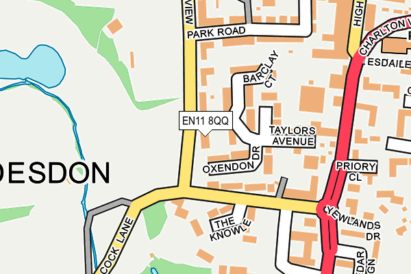 EN11 8QQ map - OS OpenMap – Local (Ordnance Survey)