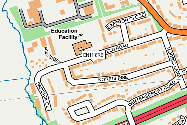 EN11 8RB map - OS OpenMap – Local (Ordnance Survey)