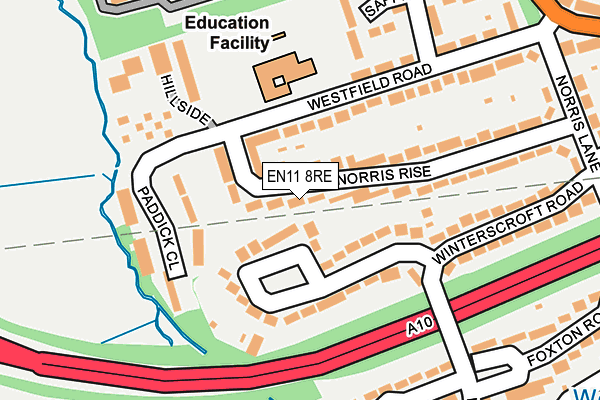 EN11 8RE map - OS OpenMap – Local (Ordnance Survey)