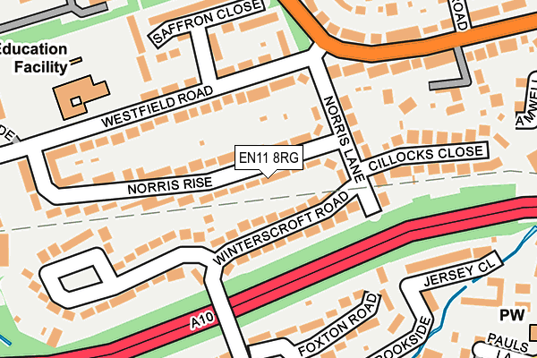 EN11 8RG map - OS OpenMap – Local (Ordnance Survey)