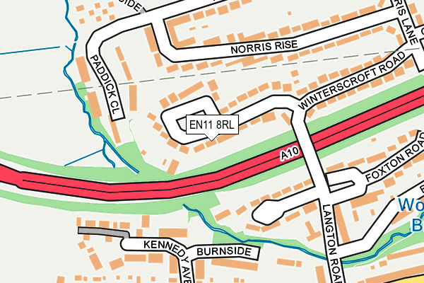 EN11 8RL map - OS OpenMap – Local (Ordnance Survey)