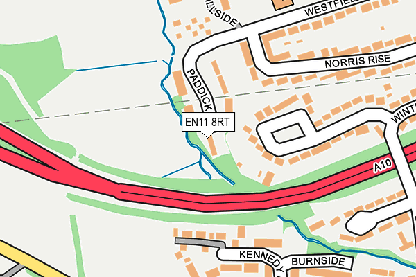 EN11 8RT map - OS OpenMap – Local (Ordnance Survey)