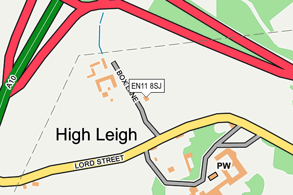 EN11 8SJ map - OS OpenMap – Local (Ordnance Survey)