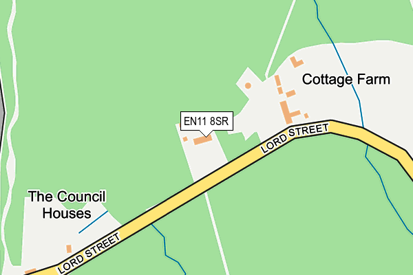 EN11 8SR map - OS OpenMap – Local (Ordnance Survey)