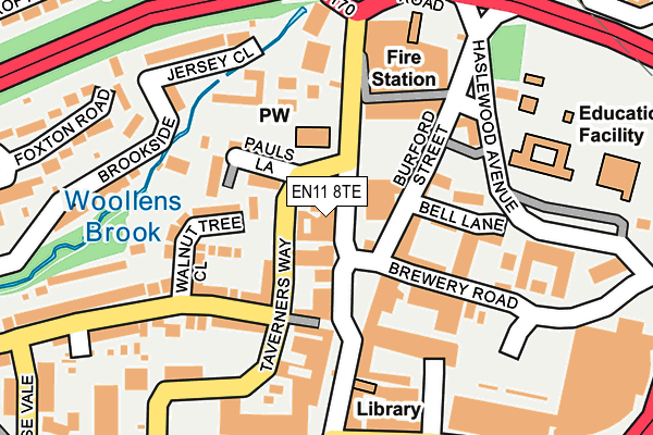 EN11 8TE map - OS OpenMap – Local (Ordnance Survey)