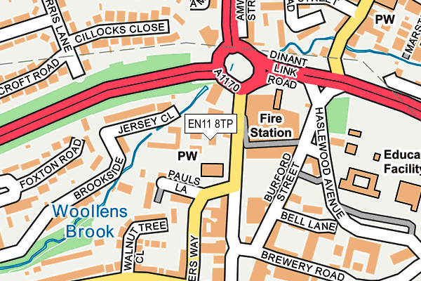 EN11 8TP map - OS OpenMap – Local (Ordnance Survey)