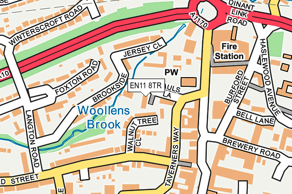 EN11 8TR map - OS OpenMap – Local (Ordnance Survey)