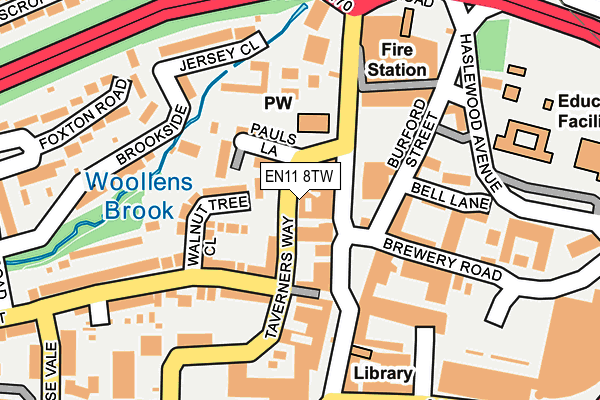 EN11 8TW map - OS OpenMap – Local (Ordnance Survey)