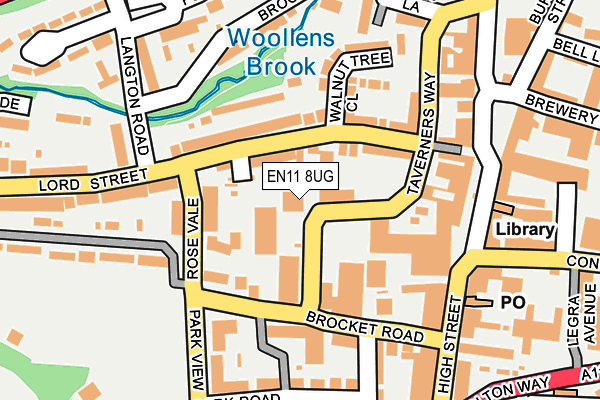 EN11 8UG map - OS OpenMap – Local (Ordnance Survey)