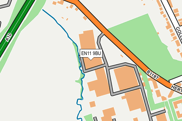 EN11 9BU map - OS OpenMap – Local (Ordnance Survey)