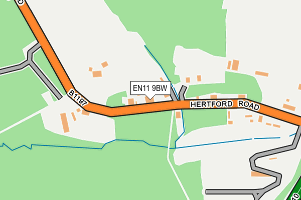 EN11 9BW map - OS OpenMap – Local (Ordnance Survey)