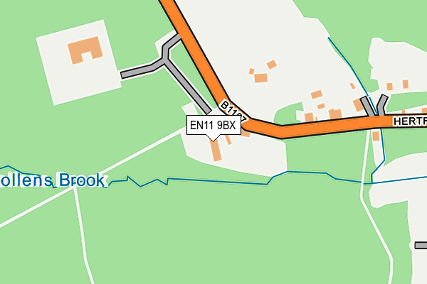EN11 9BX map - OS OpenMap – Local (Ordnance Survey)