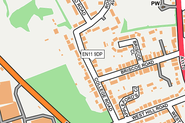 EN11 9DP map - OS OpenMap – Local (Ordnance Survey)