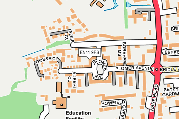 EN11 9FS map - OS OpenMap – Local (Ordnance Survey)