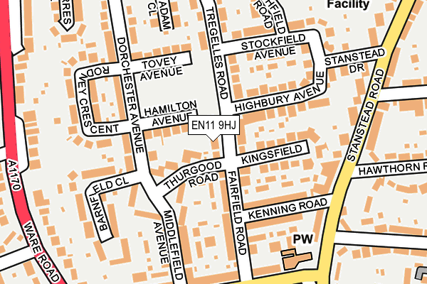 EN11 9HJ map - OS OpenMap – Local (Ordnance Survey)