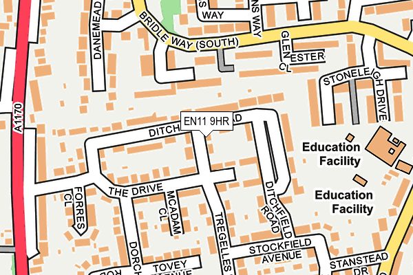 EN11 9HR map - OS OpenMap – Local (Ordnance Survey)