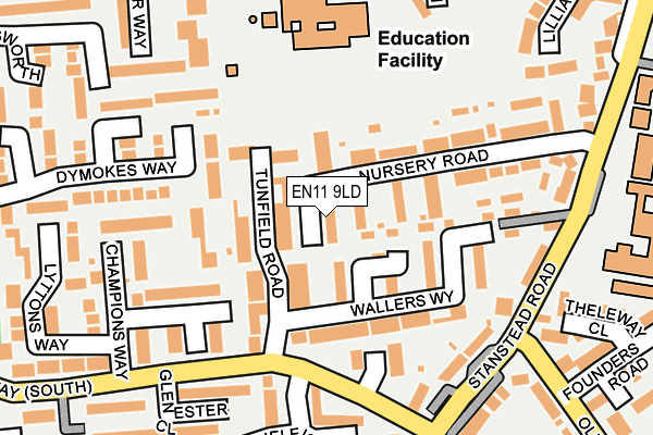 EN11 9LD map - OS OpenMap – Local (Ordnance Survey)