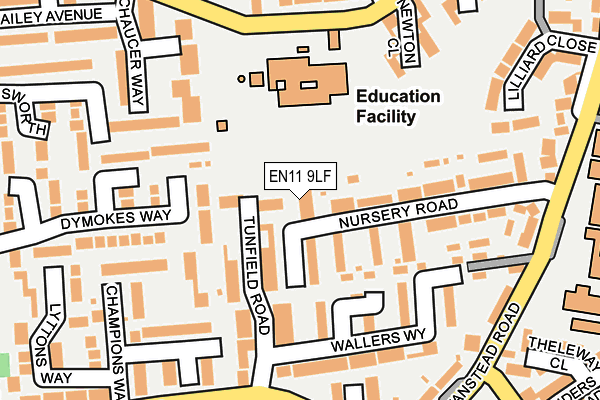 EN11 9LF map - OS OpenMap – Local (Ordnance Survey)