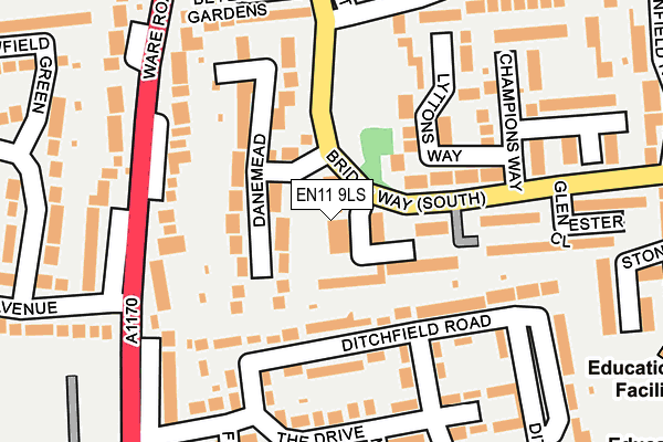EN11 9LS map - OS OpenMap – Local (Ordnance Survey)