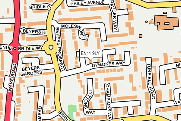 EN11 9LY map - OS OpenMap – Local (Ordnance Survey)