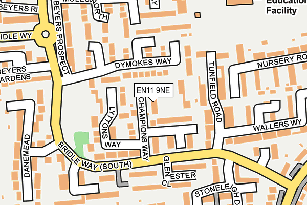 EN11 9NE map - OS OpenMap – Local (Ordnance Survey)